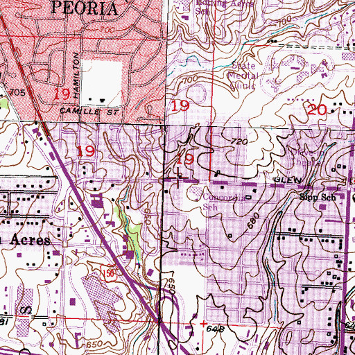 Topographic Map of New Covenant Fellowship Church, IL