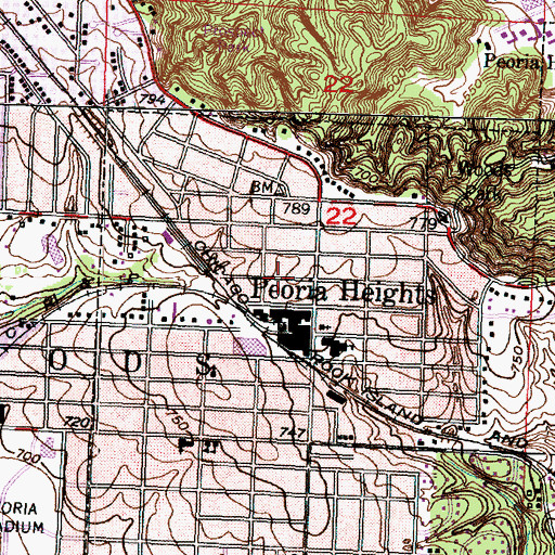 Topographic Map of Rexford Dance Studio, IL