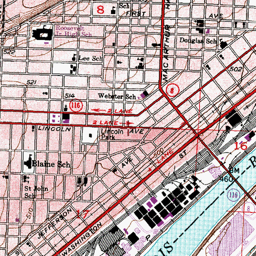 Topographic Map of Rose Hill Missionary Baptist Church, IL