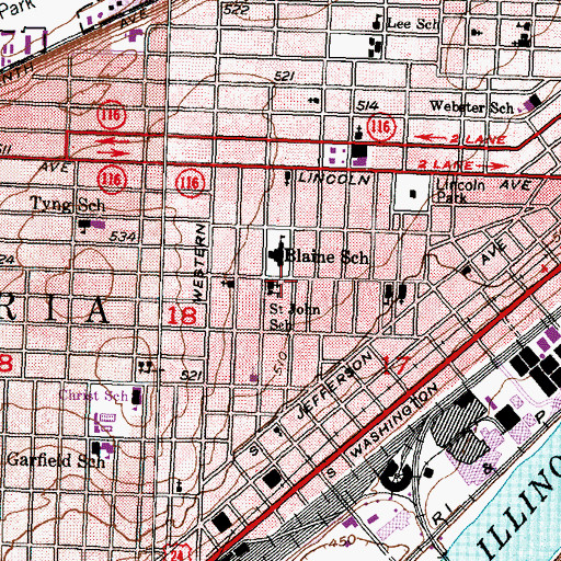 Topographic Map of Southern Valley Baptist Church, IL