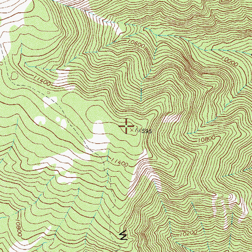 Topographic Map of West Mountain, CO