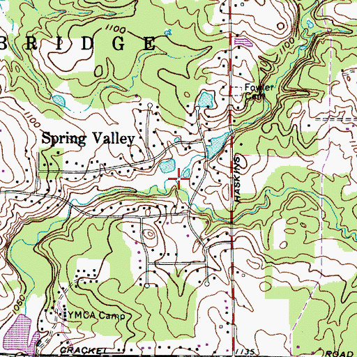 Topographic Map of Spring Creek, OH