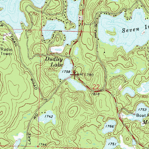 Topographic Map of Paulson Junction, WI