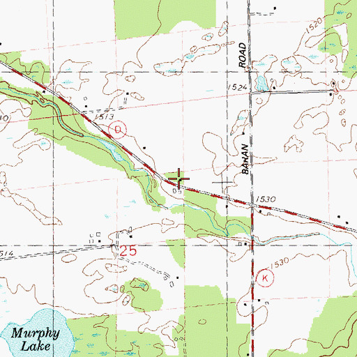 Topographic Map of Little Elk Church (historical), WI