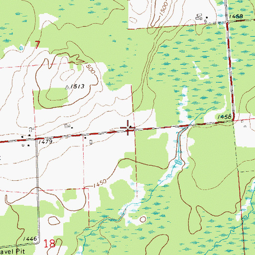 Topographic Map of Wildwood School (historical), WI