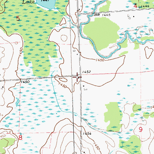 Topographic Map of Anderson School (historical), WI