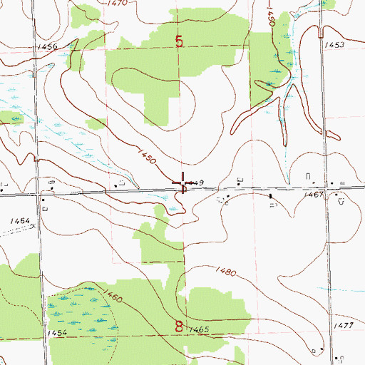 Topographic Map of Spruce Grove School (historical), WI