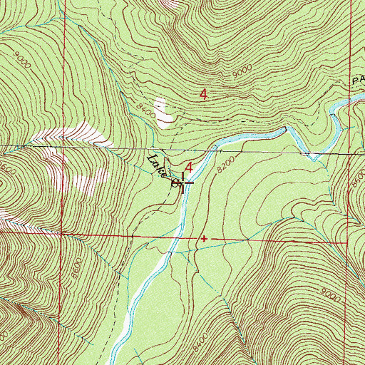 Topographic Map of Lake Creek, CO