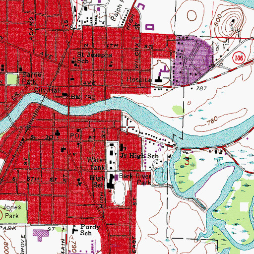 Topographic Map of Fort Koshkonong (historical), WI