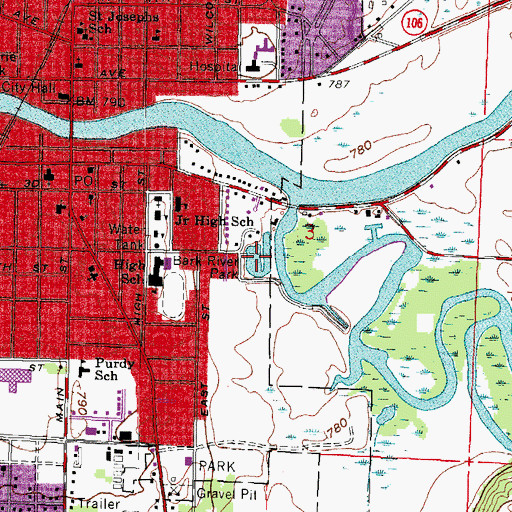 Topographic Map of Haumerson Pond, WI