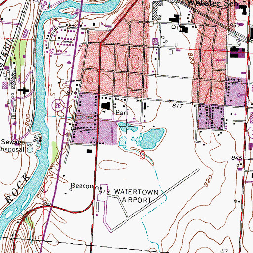 Topographic Map of Heiden Pond, WI