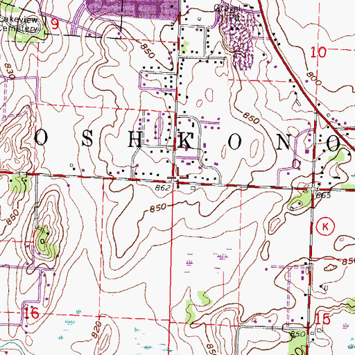 Topographic Map of Kingdom Hall of Jehovahs Witnesses, WI