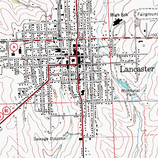 Topographic Map of Bethlehem United Church of Christ, WI