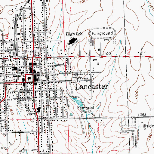 Topographic Map of Christ Lutheran Church, WI