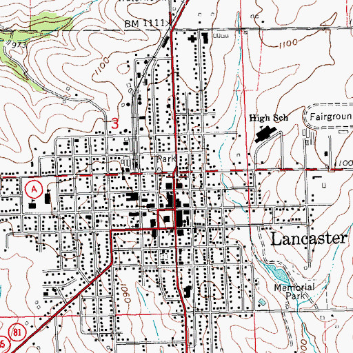 Topographic Map of Grant Community Clinic, WI