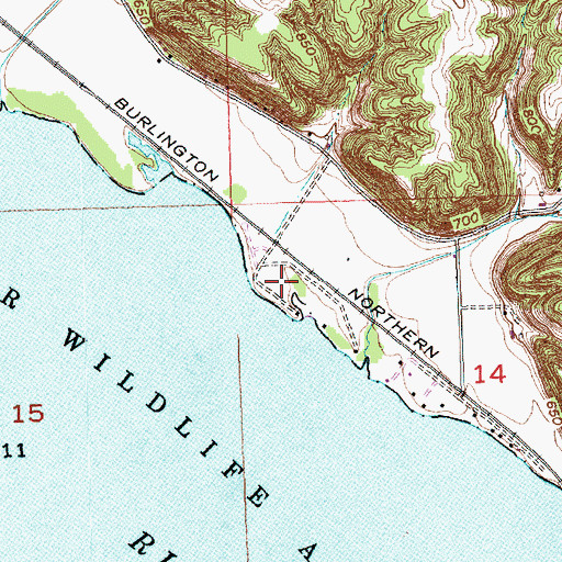 Topographic Map of Grant River Recreation Area, WI