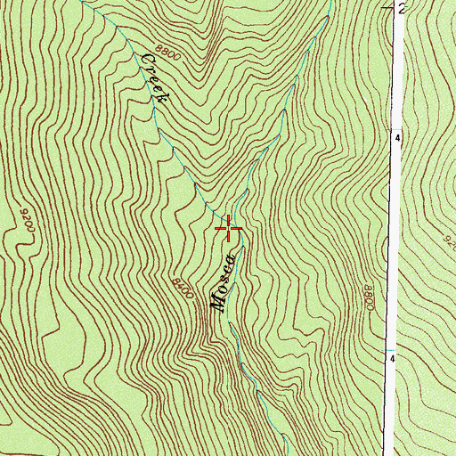 Topographic Map of Little Mosca Creek, CO