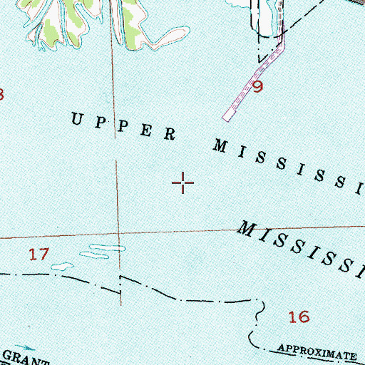 Topographic Map of Potosi Canal, WI