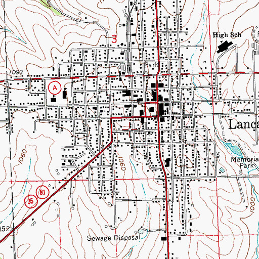 Topographic Map of Reorganized Church of Jesus Christ of Latter Day Saints, WI