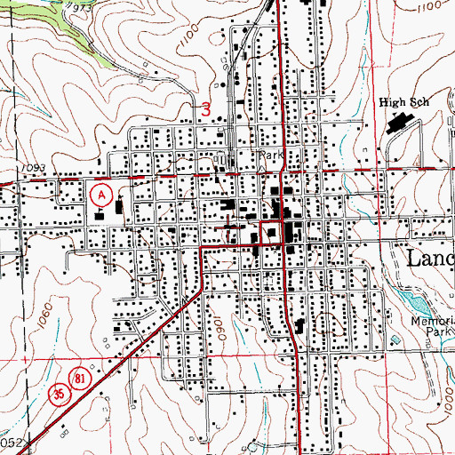 Topographic Map of Saint Clement School, WI