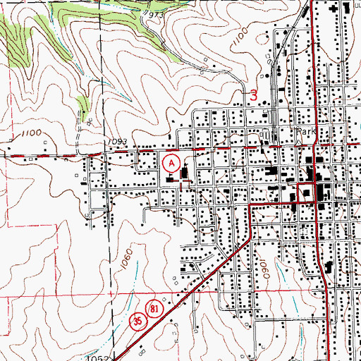Topographic Map of Winskill Elementary School, WI