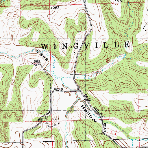 Topographic Map of Cass Valley School (historical), WI