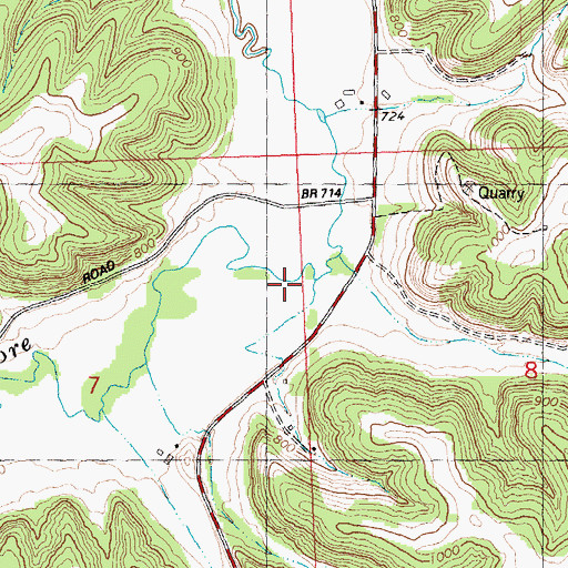 Topographic Map of Foley School (historical), WI