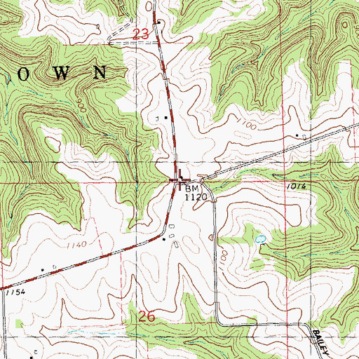 Topographic Map of Heberlin School (historical), WI