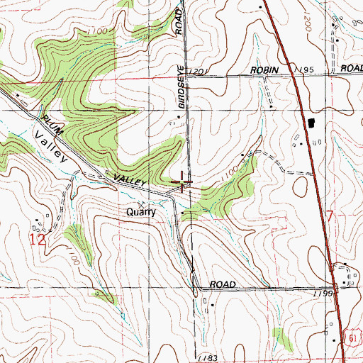 Topographic Map of Plum School (historical), WI