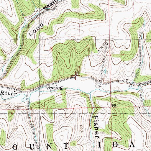 Topographic Map of Rogers School (historical), WI