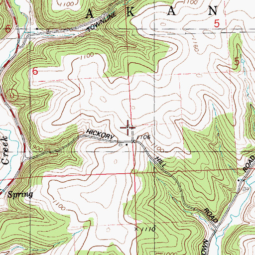 Topographic Map of Ferguson School (historical), WI
