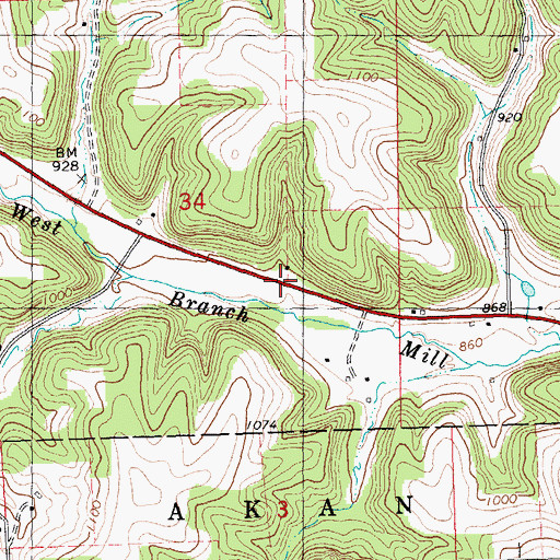Topographic Map of Knapp Chapel (historical), WI
