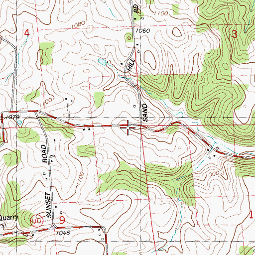 Topographic Map of Ryan School (historical), WI