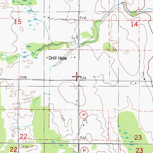 Topographic Map of Gregor School (historical), WI
