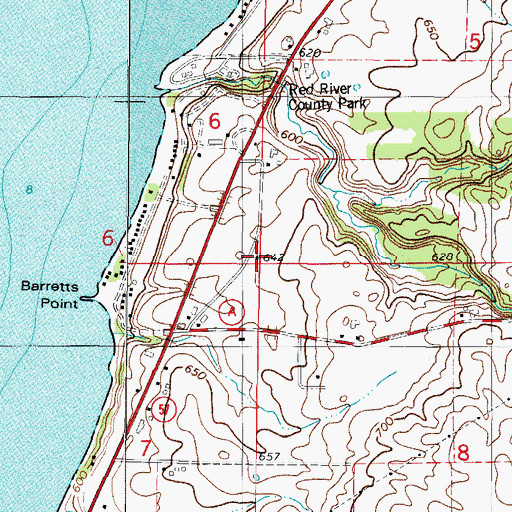 Topographic Map of High View School (historical), WI