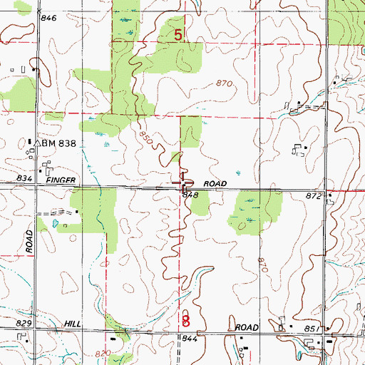Topographic Map of Jefferson School (historical), WI
