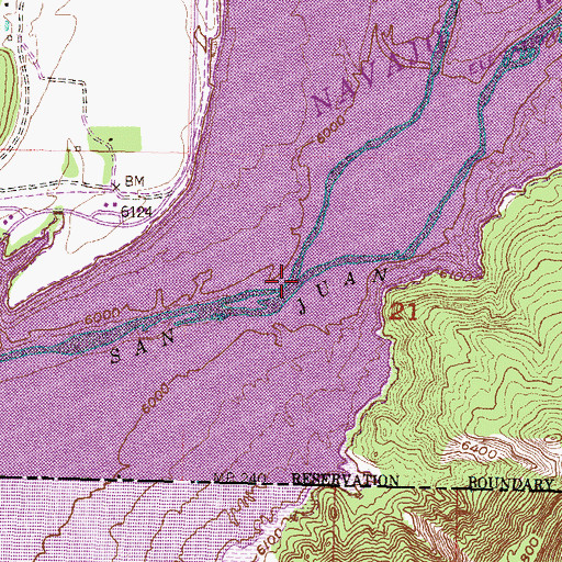 Topographic Map of Piedra River, CO