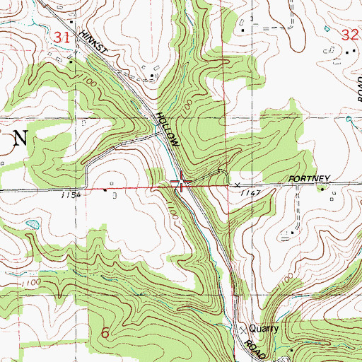 Topographic Map of Lynn School (historical), WI