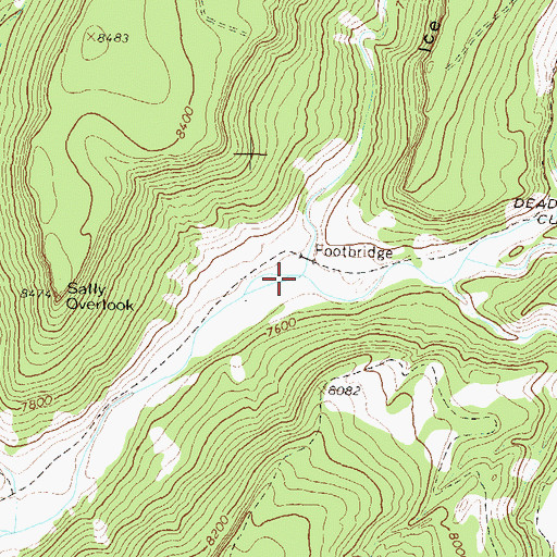 Topographic Map of Williams Creek, CO