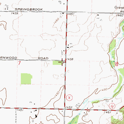 Topographic Map of Fernwood School (historical), WI