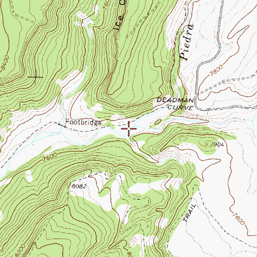 Topographic Map of O'Neal Creek, CO