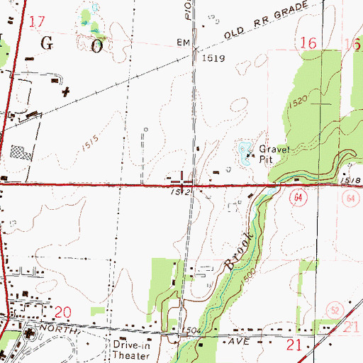 Topographic Map of Pioneer School (historical), WI
