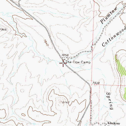 Topographic Map of Plumtaw Creek, CO
