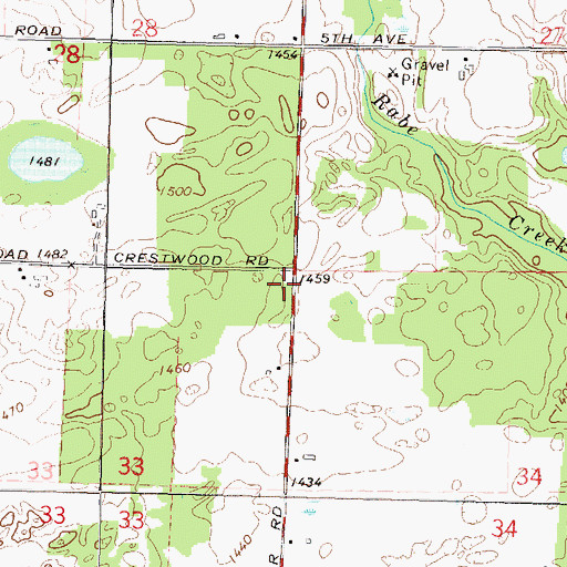 Topographic Map of Shuman School (historical), WI