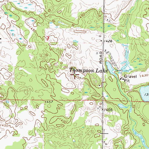 Topographic Map of Trout Lake (historical), WI