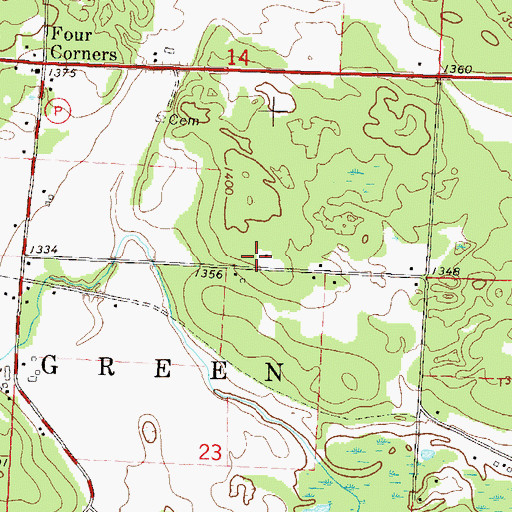 Topographic Map of Wilson School (historical), WI