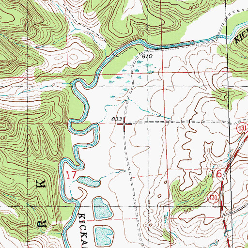 Topographic Map of Star Valley School (historical), WI