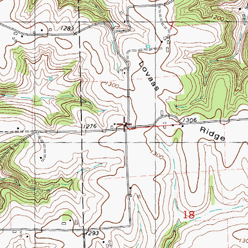 Topographic Map of Eid School (historical), WI