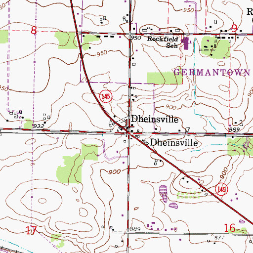 Topographic Map of Christus Kirche, WI
