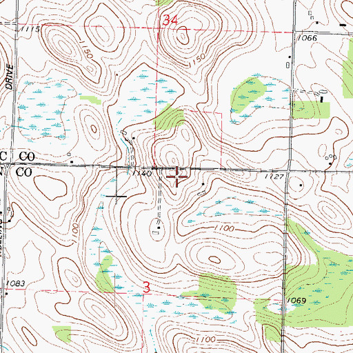 Topographic Map of First Baptist Church (historical), WI